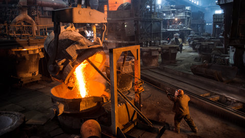 Steelworker At Work Near The Tanks With Hot Metal 2024 03 27 03 41 27 Utc